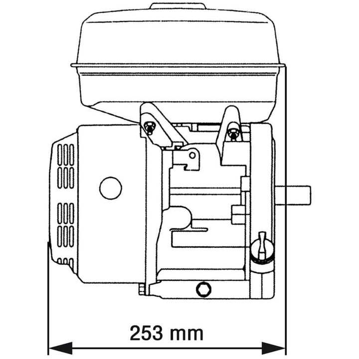 Bensinmotor 6,5 HK 4,8 kW svart vidaXL – bild 8