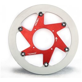 BERINGER Aeronal Cast Iron Floating Brake Disc - Red Y21LGRF