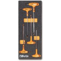 BETA M55 Thermoformed Tray with Torx T-Handle Key Set, 5-Piece