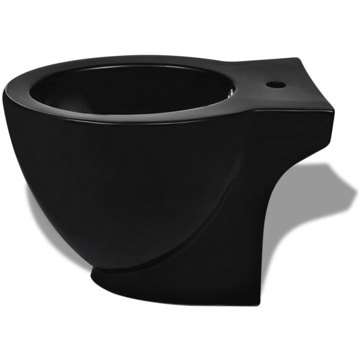 Bidé rund svart keramik vidaXL – bild 3