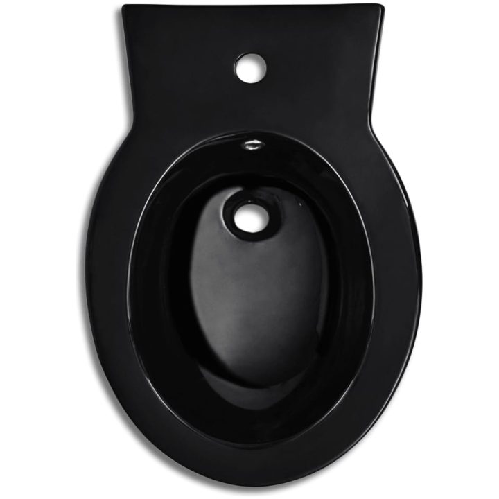Bidé rund svart keramik vidaXL – bild 5