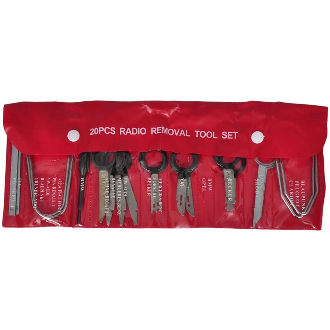 Bilradio borttagningsnycklar 20-pack vidaXL – bild 2