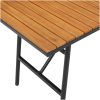 Bistro-set med dynor 2 delar natur konstrotting vidaXL Medium – miniatyr 12