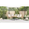 Bistro-set med dynor 2 delar natur konstrotting vidaXL Medium – miniatyr 5
