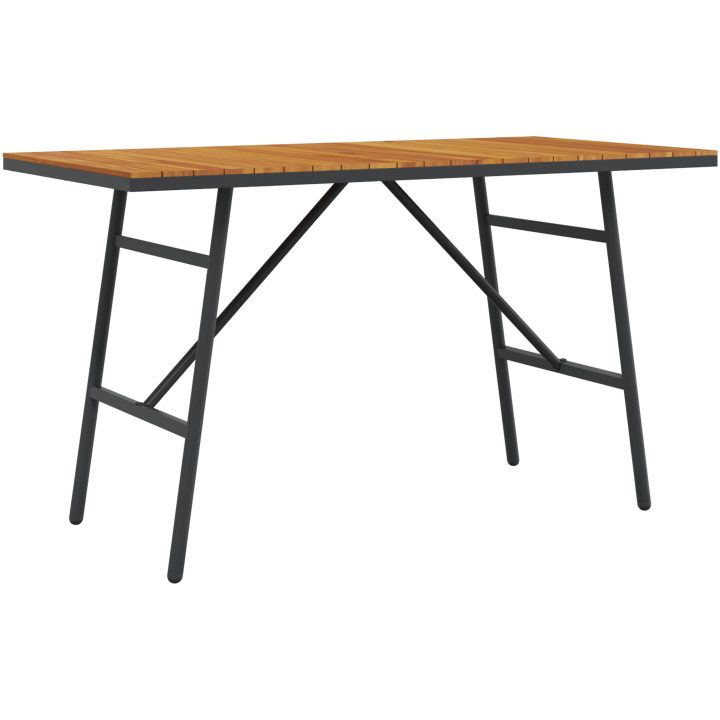 Bistro-set med dynor 2 delar natur konstrotting vidaXL Medium – bild 7