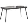 Bistro-set med dynor 2 delar svart konstrotting vidaXL 90 x 45 x 43 cm, 106 x 51 x 90 cm – miniatyr 6