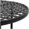 Bistrobord svart 40x70 cm metall vidaXL – miniatyr 3