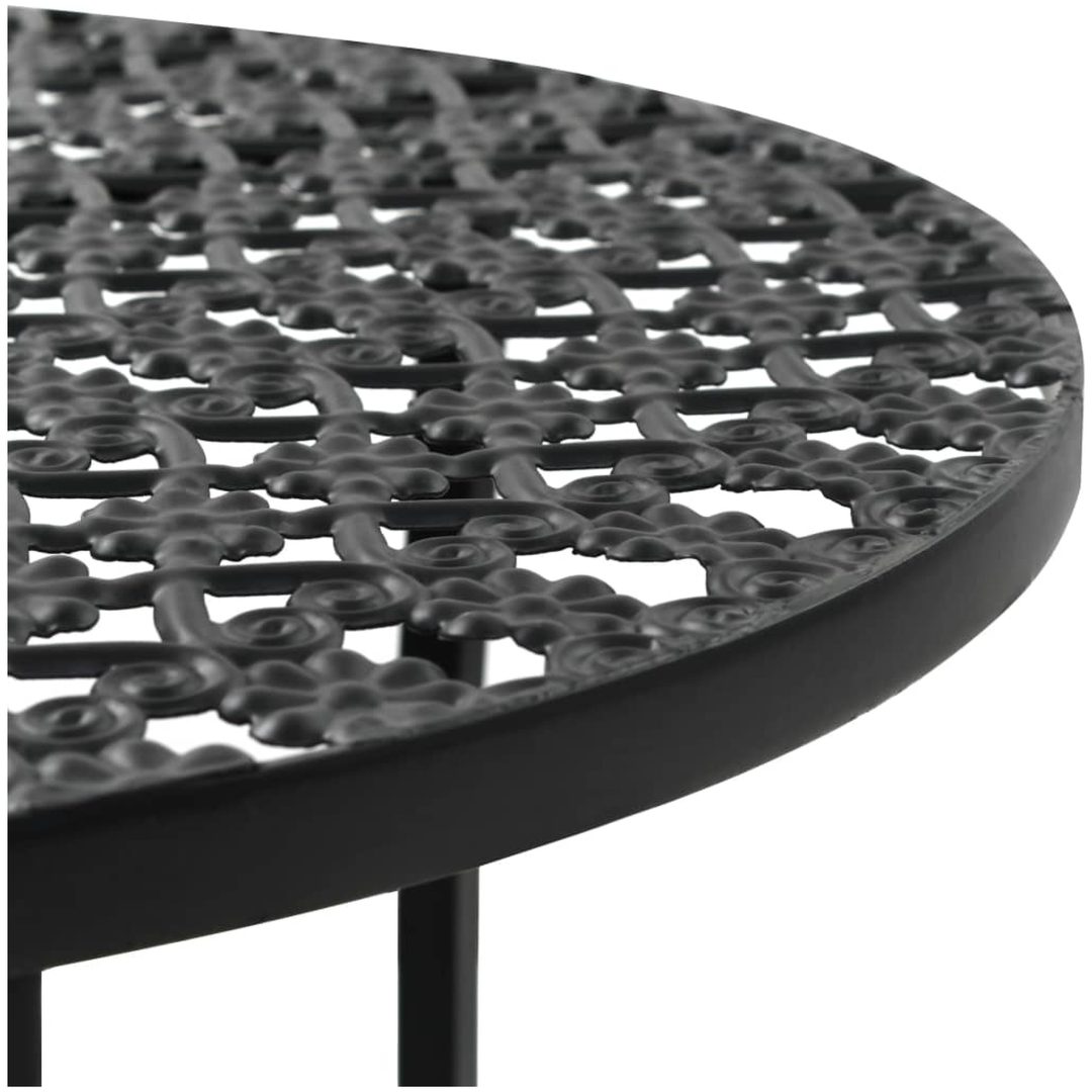 Bistrobord svart 40x70 cm metall vidaXL – bild 3