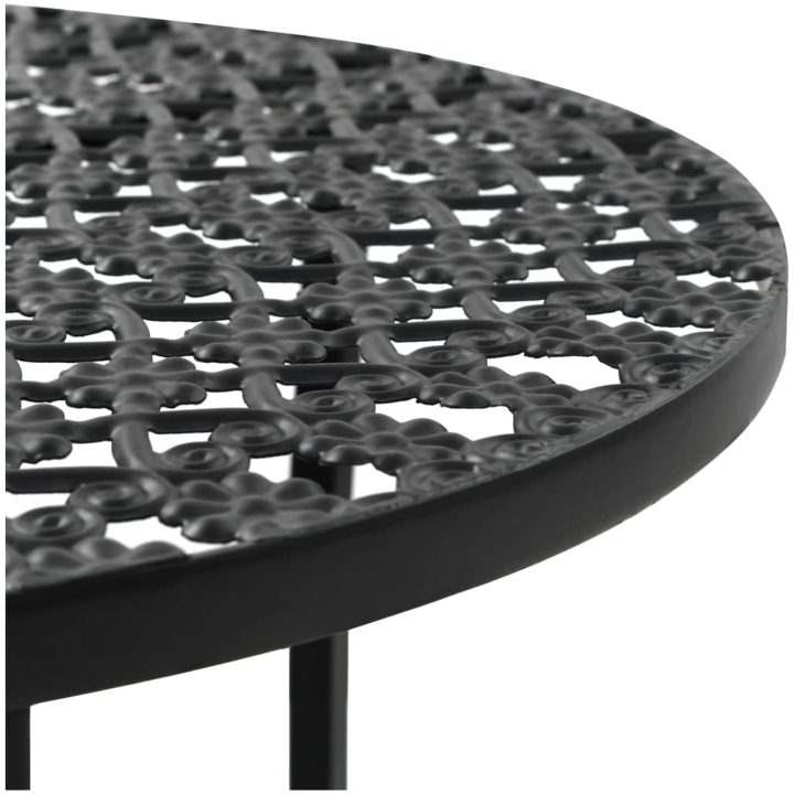 Bistrobord svart 40x70 cm metall vidaXL – bild 3