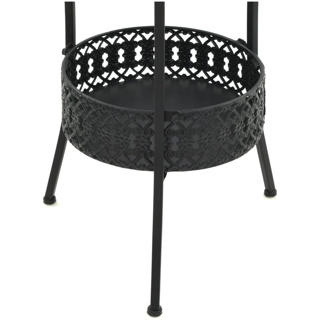 Bistrobord svart 40x70 cm metall vidaXL – bild 5