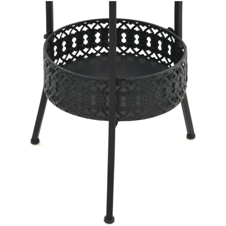 Bistrobord svart 40x70 cm metall vidaXL – bild 5