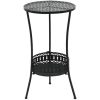 Bistrobord svart 40x70 cm metall vidaXL – miniatyr 1