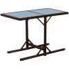 Bistrogrupp 3 delar med dynor konstrotting brun vidaXL – miniatyr 6