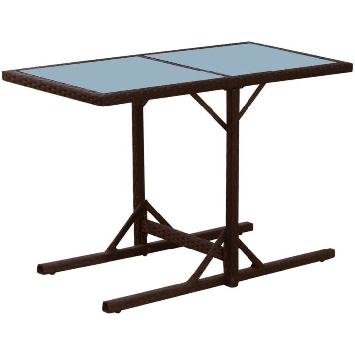 Bistrogrupp 3 delar med dynor konstrotting brun vidaXL – bild 6
