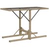 Bistrogrupp med dynor 3 delar beige konstrotting vidaXL – miniatyr 7