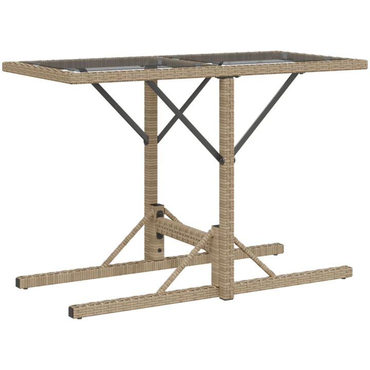 Bistrogrupp med dynor 3 delar beige konstrotting vidaXL – bild 7