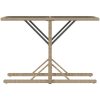 Bistrogrupp med dynor 3 delar beige konstrotting vidaXL – miniatyr 8