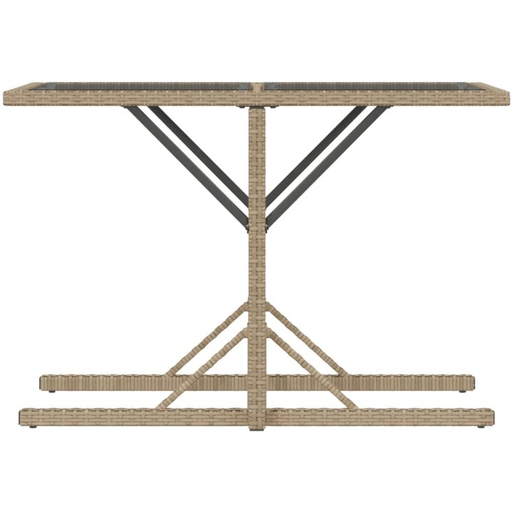 Bistrogrupp med dynor 3 delar beige konstrotting vidaXL – bild 8