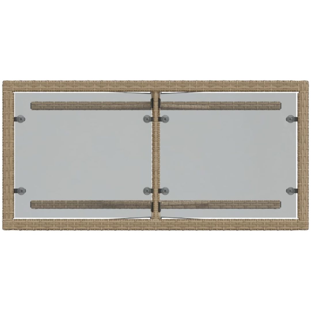 Bistrogrupp med dynor 3 delar beige konstrotting vidaXL – bild 9