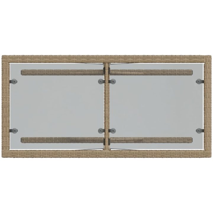 Bistrogrupp med dynor 3 delar beige konstrotting vidaXL – bild 9