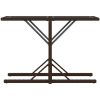 Bistrogrupp med dynor 3 delar brun konstrotting vidaXL – miniatyr 6