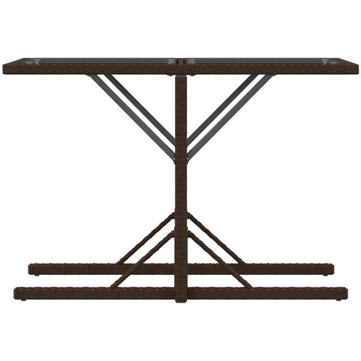 Bistrogrupp med dynor 3 delar brun konstrotting vidaXL – bild 6