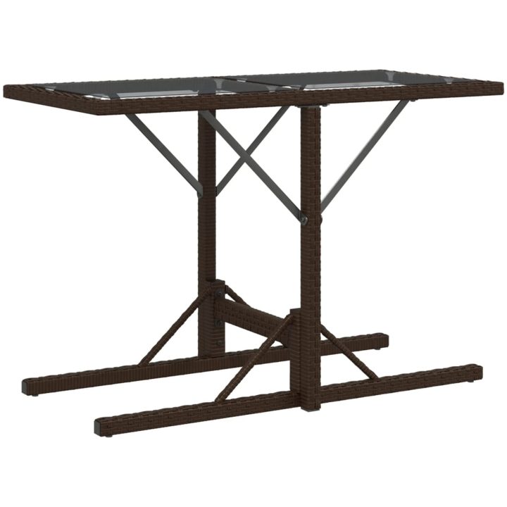 Bistrogrupp med dynor 3 delar brun konstrotting vidaXL – bild 7