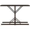 Bistrogrupp med dynor 3 delar brun konstrotting vidaXL – miniatyr 8