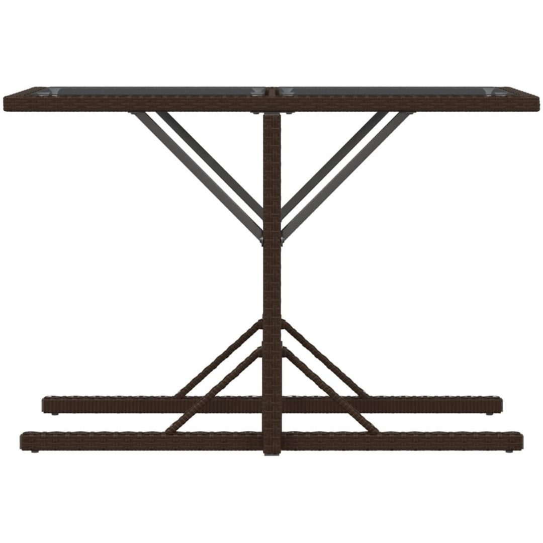 Bistrogrupp med dynor 3 delar brun konstrotting vidaXL – bild 8