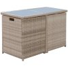 Bistrogrupp med dynor 3 delar konstrotting beige vidaXL – miniatyr 9