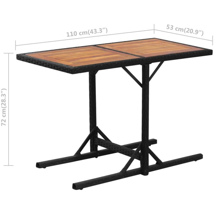 Bistrogrupp med dynor 3 delar konstrotting svart vidaXL – bild 10