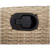 Bistrogrupp med dynor 3 delar mixbeige konstrotting vidaXL – miniatyr 11
