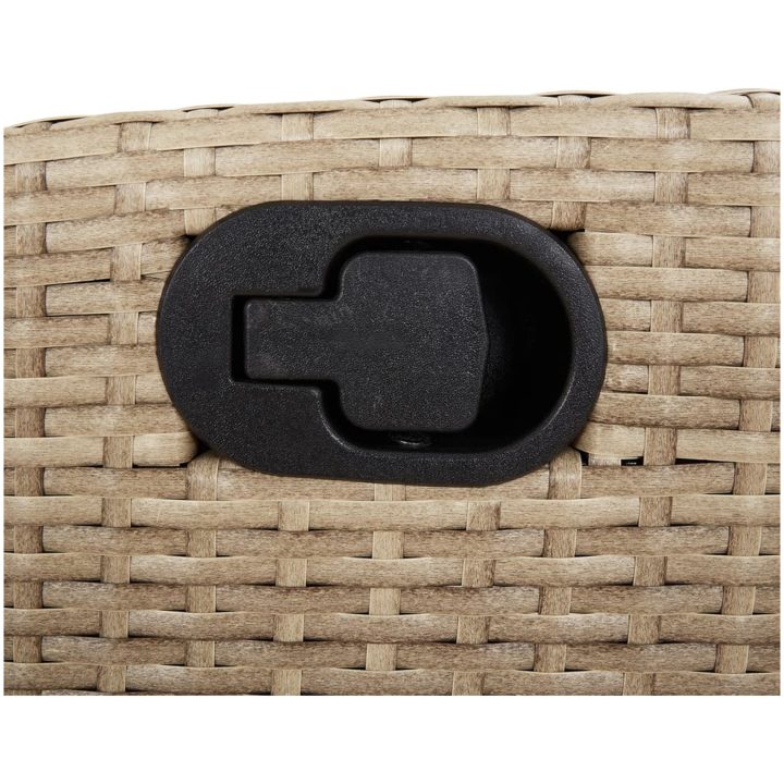 Bistrogrupp med dynor 3 delar mixbeige konstrotting vidaXL – bild 11