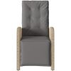 Bistrogrupp med dynor 3 delar mixbeige konstrotting vidaXL – miniatyr 5