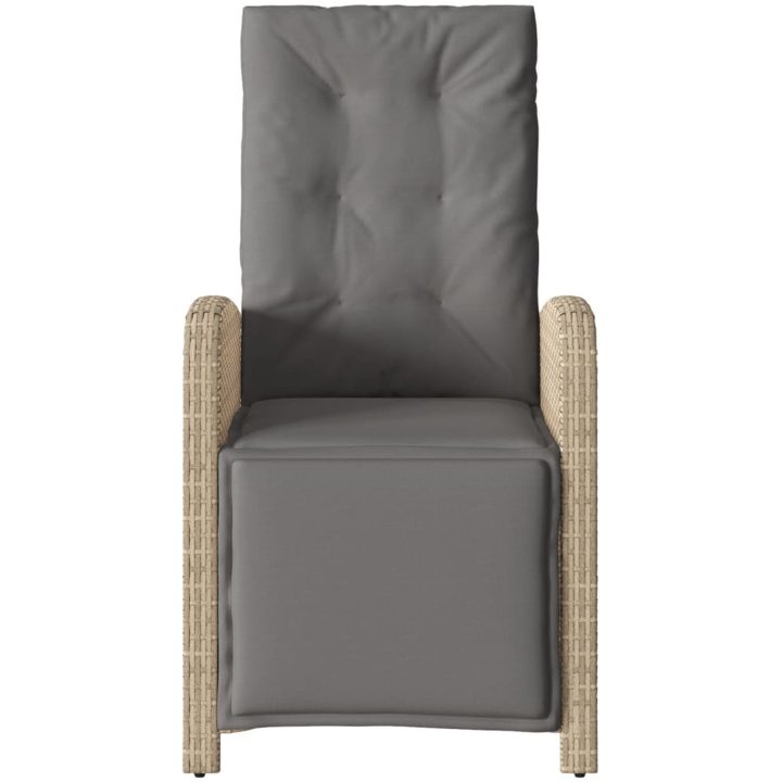 Bistrogrupp med dynor 3 delar mixbeige konstrotting vidaXL – bild 5