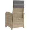Bistrogrupp med dynor 3 delar mixbeige konstrotting vidaXL – miniatyr 7