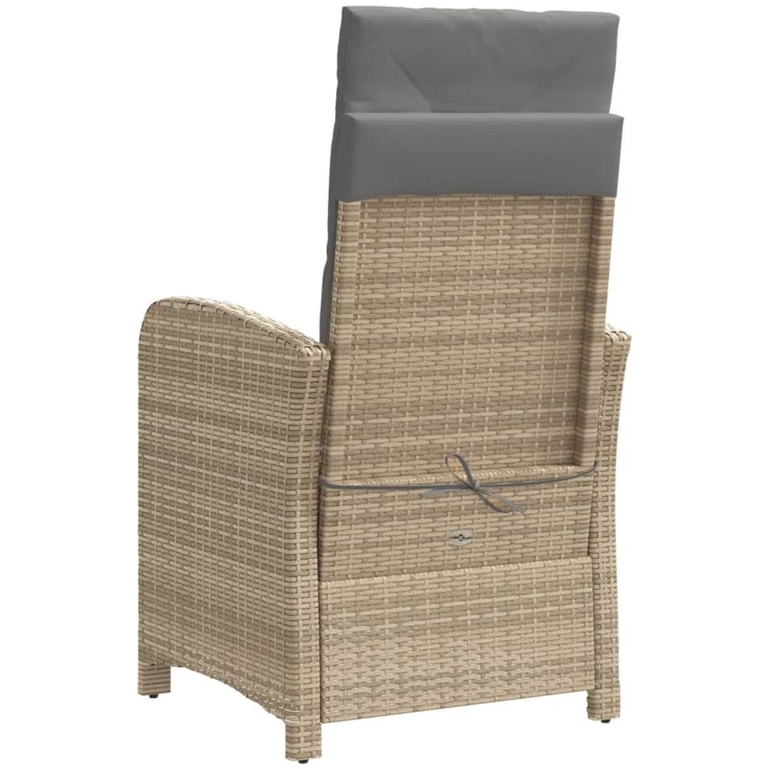 Bistrogrupp med dynor 3 delar mixbeige konstrotting vidaXL – bild 7