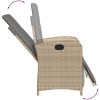 Bistrogrupp med dynor 3 delar mixbeige konstrotting vidaXL – miniatyr 8