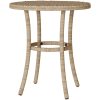 Bistrogrupp med dynor 3 delar mixbeige konstrotting vidaXL – miniatyr 9