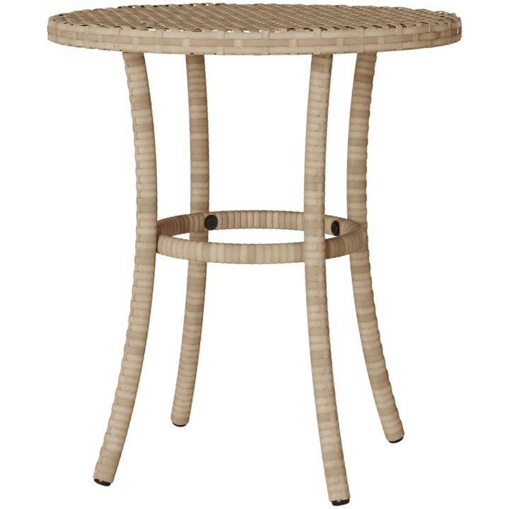 Bistrogrupp med dynor 3 delar mixbeige konstrotting vidaXL – bild 9