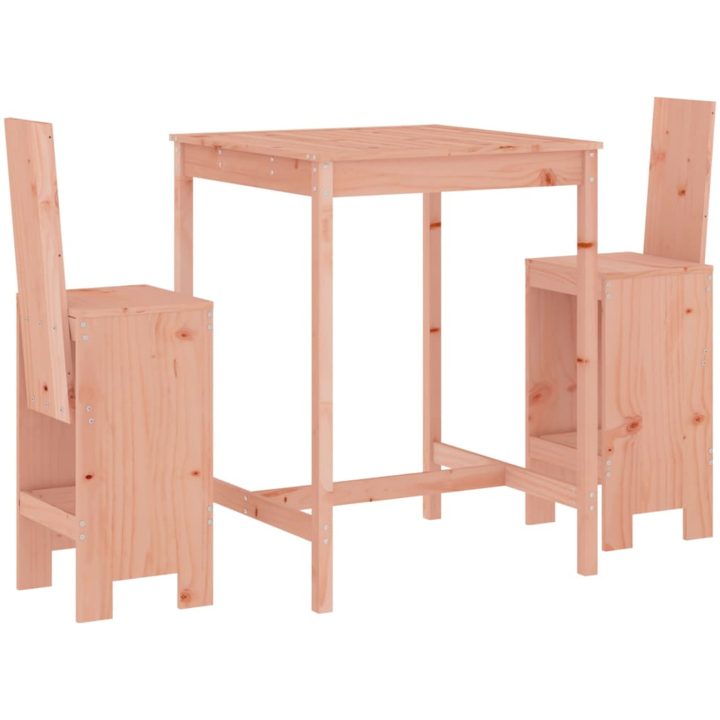 Bistroset 3 delar massiv douglasgran vidaXL – bild 2
