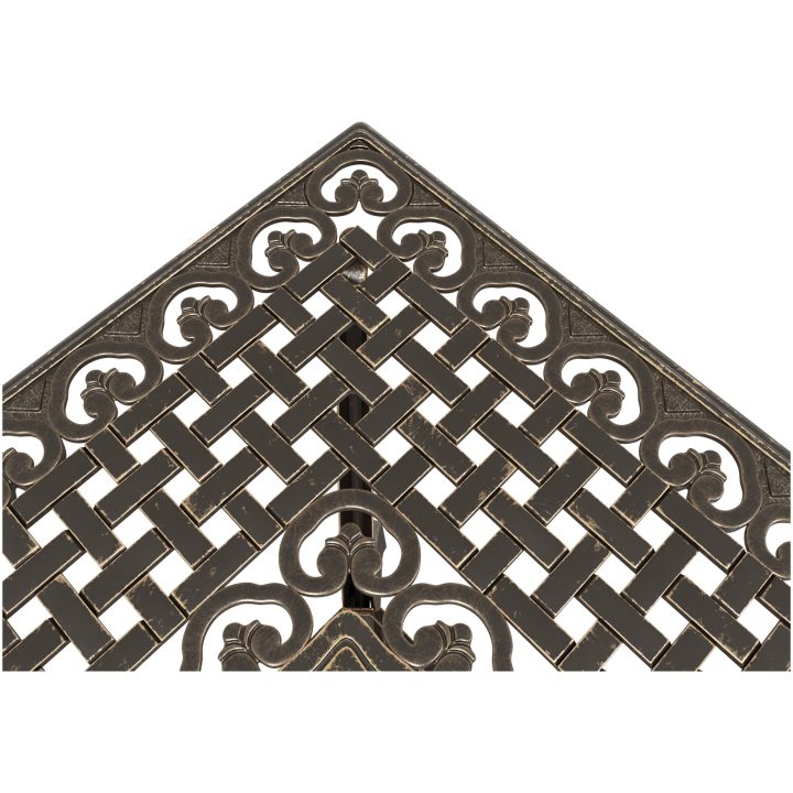 Bistroset för trädgården 3 delar brons gjuten aluminium vidaXL 80x80x75 cm – bild 12
