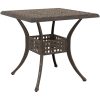 Bistroset för trädgården 3 delar brons gjuten aluminium vidaXL 80x80x75 cm – miniatyr 5