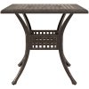 Bistroset för trädgården 3 delar brons gjuten aluminium vidaXL 80x80x75 cm – miniatyr 8