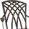 Bistroset för trädgården 3 delar brons gjuten aluminium vidaXL 80x80x75 cm – miniatyr 10