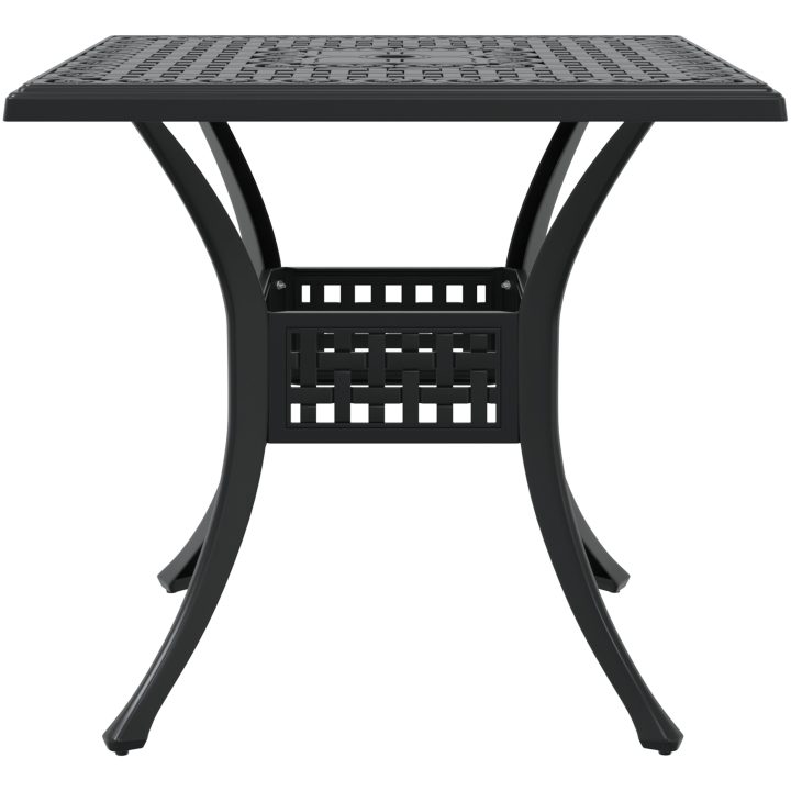 Bistroset för trädgården 3 delar svart gjuten aluminium vidaXL Medium – bild 8