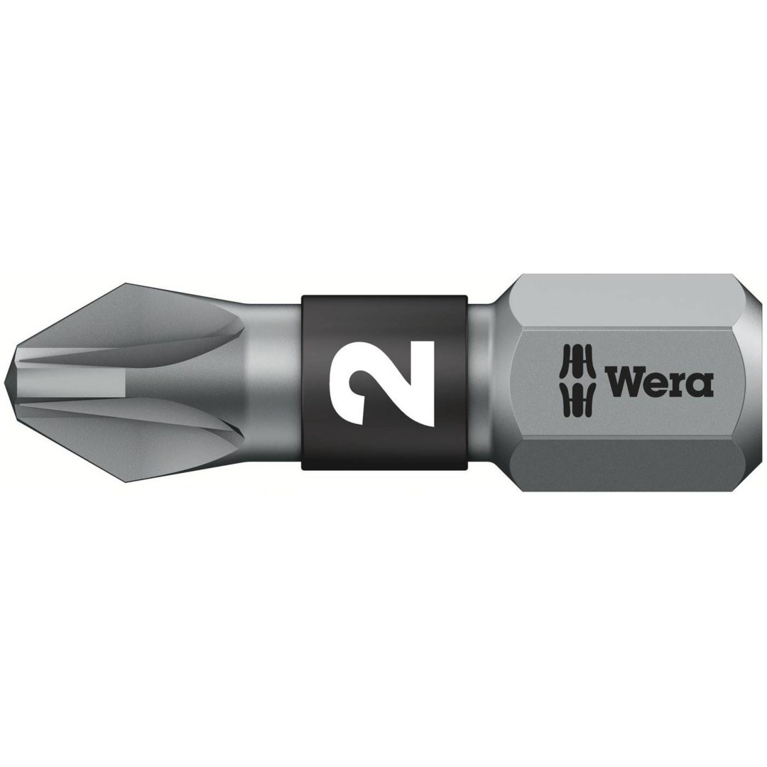 Bits för Pozidriv kryss-spår 855/1 BTZ WERA BITS 855/1 BTZ PZ 2