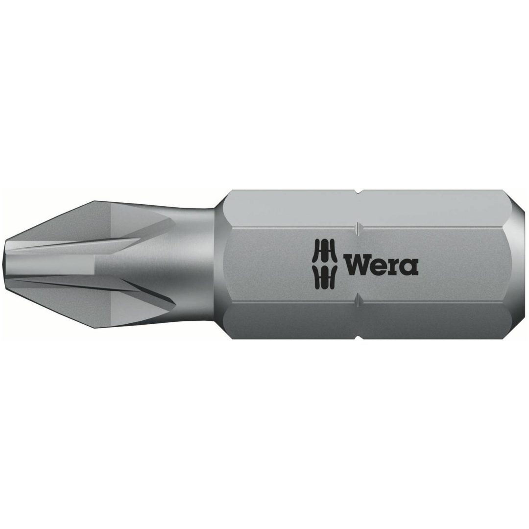Bits för Pozidrive kryss-spår 851/1 Z SB WERA BITS 851/1 Z SB PZ1/2/3X25