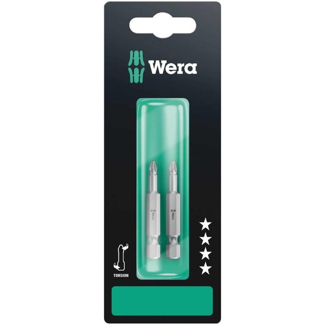 Bits för Pozidrive kryss-spår 855/4 TZ WERA BITS 855/4 TZ PZ1X50MM – bild 2