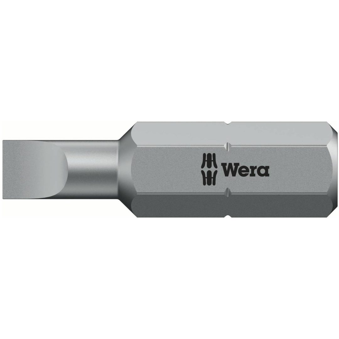 Bits för raka spår 800/1 Z WERA BITS 800/1Z 0,5X4X25